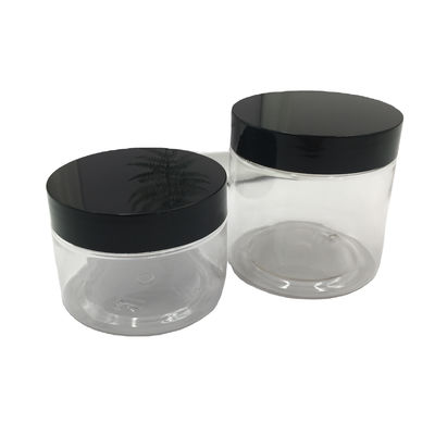 Pet plastic jar cosmetic jars clear spice jars packaging