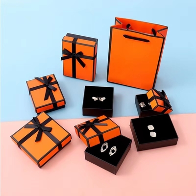 Custom Logo Velvet Pink Puller Jewelry Packaging Boxes 9x9x3cm