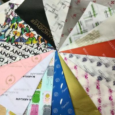 Custom Tissue Paper Gift Wrapping Paper With Company Logo Garment Packaging Paper