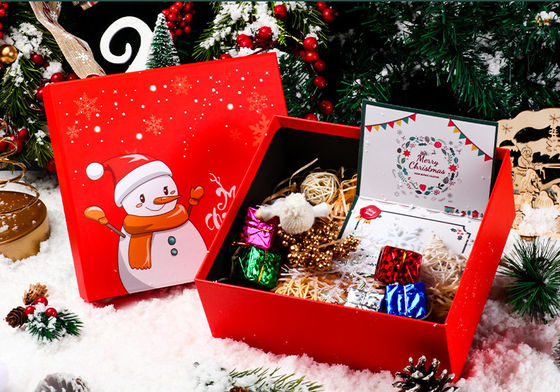 Lid And Base Box Innovative Biodegradable Packaging Luxury Christmas Eve Box