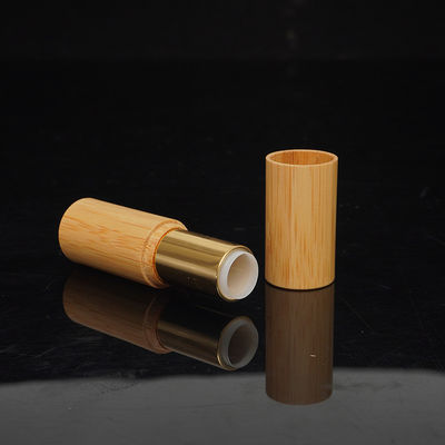 Custom Logo Bamboo Twist up Lipstick Tubes 5g Eco Friendly Empty Mini Unique Lip Balm Tube with Customized Accepted