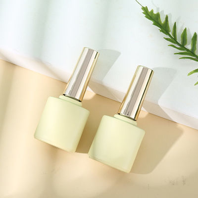 Customized Logo Glass Collar Golden Oval UV Gel Nail Remover Bottles with Luxury Unique Empty Design 8ml 10ml 12ml 15ml
