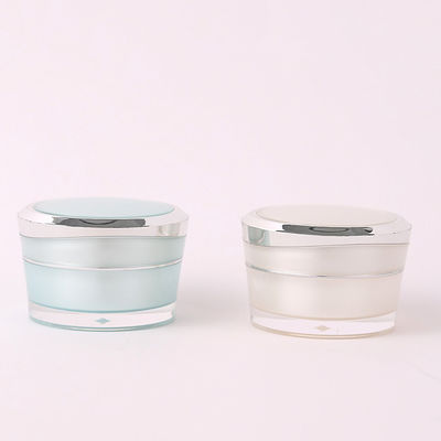 Acrylic Double Wall Nail Gel Jar for Customized Colors Makeup Plastic Cream Jar and Face Hand Hair Skin Care Body Scrub