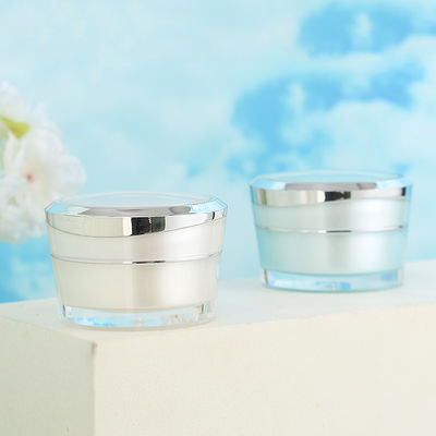 Acrylic Double Wall Nail Gel Jar for Customized Colors Makeup Plastic Cream Jar and Face Hand Hair Skin Care Body Scrub