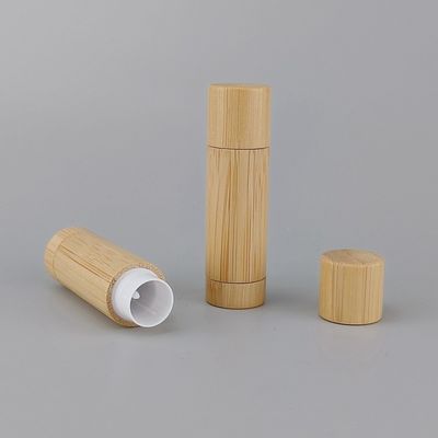 3g 5g Lip Balm Container Round Bamboo Lipbalm Packaging Tubes for Sustainable and Environmentally Friendly Beauty
