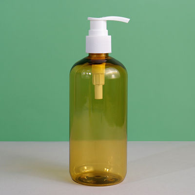 PET Custom Empty Lotion Serum Cylindrical 8oz 16oz 1000ml Plastic Shampoo Pump Bottle With Black Foam Pump