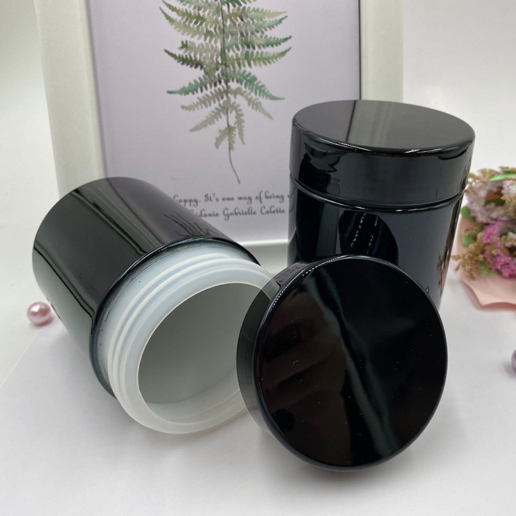 100ml Empty Food Grade Black Protein Powder Bottle Sport Nutrition Supplement