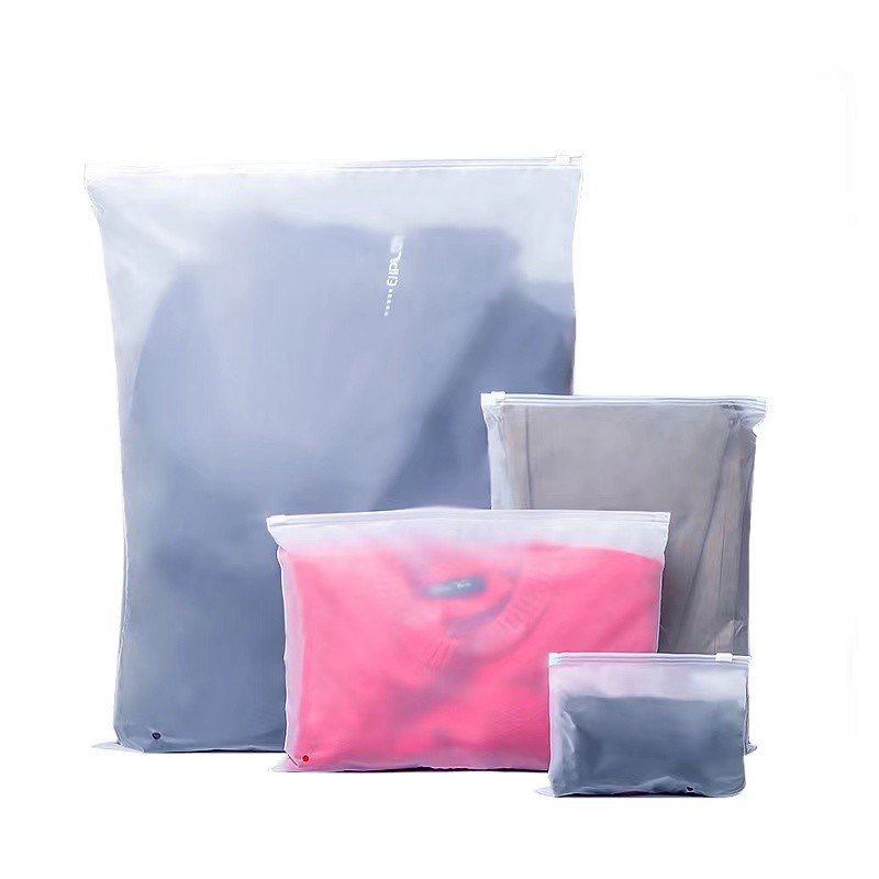 Matte Frosted Innovative Biodegradable Packaging T Shirt Swimwear Zip Lock Bag